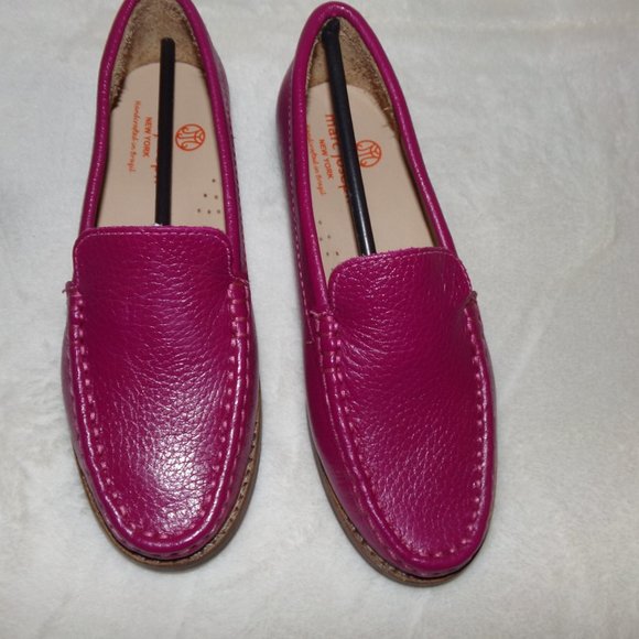 New! Marc Joseph Broadway Square Pink Loafer Shoes Big Kids Girl 13 - Picture 3 of 10